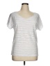 Armani Collezioni Metallic Silver Short Sleeve T-Shirt Size 14 - photo 1