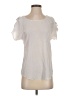 Express 100% Polyester White Short Sleeve Blouse Size XS - photo 1