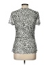 Les Serein Animal Print Silver Short Sleeve Top Size L - photo 2