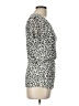 Les Serein Animal Print Silver Short Sleeve Top Size L - photo 4