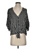 Express 100% Rayon Black 3/4 Sleeve Blouse Size S - photo 1