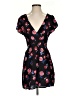 Express 100% Rayon Hearts Black Casual Dress Size XS - photo 1