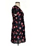 Express 100% Rayon Hearts Black Casual Dress Size XS - photo 4