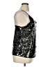 WD.NY 100% Polyester Solid Black Silver Sleeveless Top Size XL - photo 4