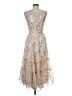 Storia 100% Polyester Ivory Cocktail Dress Size M - photo 2