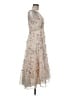 Storia 100% Polyester Ivory Cocktail Dress Size M - photo 4