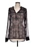 Maurices 100% Polyester Gray Long Sleeve Blouse Size L - photo 1