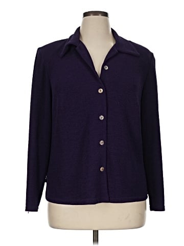 K Woman Long Sleeve Button-Down Shirt (view 1)