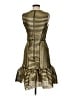 Maje Stripes Gold Cocktail Dress Size Med (2) - photo 2