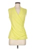 Lord & Taylor Yellow Sleeveless Blouse Size M (petite) - photo 1