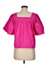 Rhode 100% Cotton Pink Short Sleeve Blouse Size M - photo 2