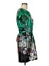 Pinky 100% Polyester Paisley Green Cocktail Dress Size M - photo 4