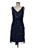 Patra 100% Polyester Stars Blue Cocktail Dress Size 8 - photo 1