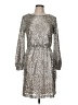 Julia Jordan 100% Polyester Metallic Silver Cocktail Dress Size 6 - photo 1