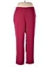 Roaman's 100% Polyester Solid Red Casual Pants Size 18 W - photo 1