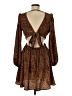 Shein Animal Print Brown Cocktail Dress Size 6 - photo 2