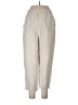 Madewell Ivory Linen Pants Size L - photo 2