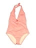 Assorted Brands Chevron-herringbone Orange Pink One Piece Swimsuit Size M - photo 1