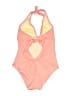 Assorted Brands Chevron-herringbone Orange Pink One Piece Swimsuit Size M - photo 2