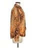 T Tahari 100% Polyester Animal Print Gold Long Sleeve Blouse Size M - photo 4