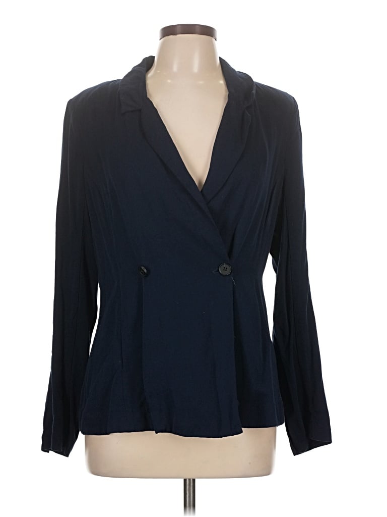 Pre-owned Modcloth Blazer Jacket In Blue
