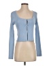 BCBG Blue Long Sleeve Top Size S - photo 1
