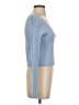 BCBG Blue Long Sleeve Top Size S - photo 4