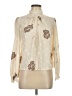 Nicola 100% Polyester Ivory Long Sleeve Blouse Size 8 - photo 1
