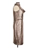 Cachet Metallic Silver Cocktail Dress Size 6 - photo 4