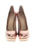 Brian Atwood 100% Leather Metallic Gold Brown Heels Size 7 1/2 - photo 2