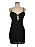 Bebe Solid Black Cocktail Dress Size M - photo 1