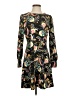 Ann Taylor LOFT Paisley Black Casual Dress Size 2 - photo 1
