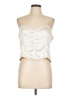 Open Edit 100% Polyester Ivory Sleeveless Blouse Size L - photo 1