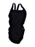Speedo Solid Black One Piece Swimsuit Size 10 - photo 1