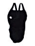 Speedo Solid Black One Piece Swimsuit Size 10 - photo 2