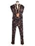 Poupette St. Barth Paisley Brown Jumpsuit Size L - photo 1