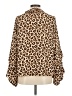 Torrid 100% Polyester Animal Print Brown Long Sleeve Blouse Size Med Plus (00) - photo 2