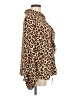 Torrid 100% Polyester Animal Print Brown Long Sleeve Blouse Size Med Plus (00) - photo 4