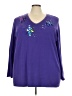 Quacker Factory Purple Pullover Sweater Size 3X - photo 1