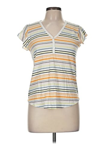 Ann Taylor LOFT Outlet Short Sleeve Henley (view 1)
