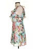 Xtraordinary 100% Polyester Floral Blue Cocktail Dress Size S - photo 5