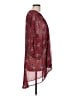Lularoe 100% Polyester Burgundy Kimono Size L - photo 4