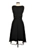 Connected Apparel 100% Polyester Solid Black Cocktail Dress Size 8 (petite) - photo 2