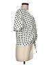 Zara Polka Dots Ivory Short Sleeve Blouse Size M - photo 4