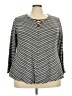 Avenue 100% Polyester Chevron-herringbone Gray Pullover Sweater Size 22 - 24 Plus - photo 1