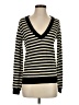 Veronica Beard Jeans 100% Wool Stripes Black Wool Pullover Sweater Size S - photo 1