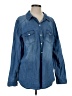 Torrid 100% Cotton Blue Long Sleeve Button-Down Shirt Size (2) - photo 1