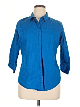 Worthington 3/4 Sleeve Button Down Shirt