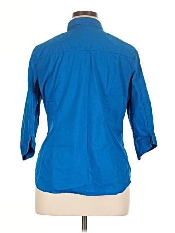 Worthington 3/4 Sleeve Button-Down Shirt (view 2)