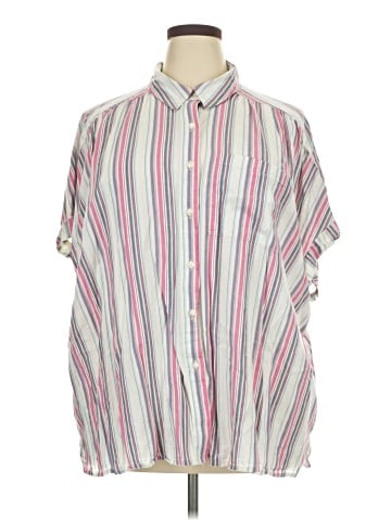 Lane Bryant Short Sleeve Button-Down Shirt (view 1)